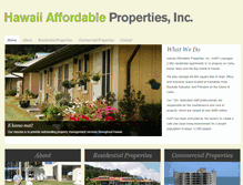 Tablet Screenshot of hawaiiaffordable.com